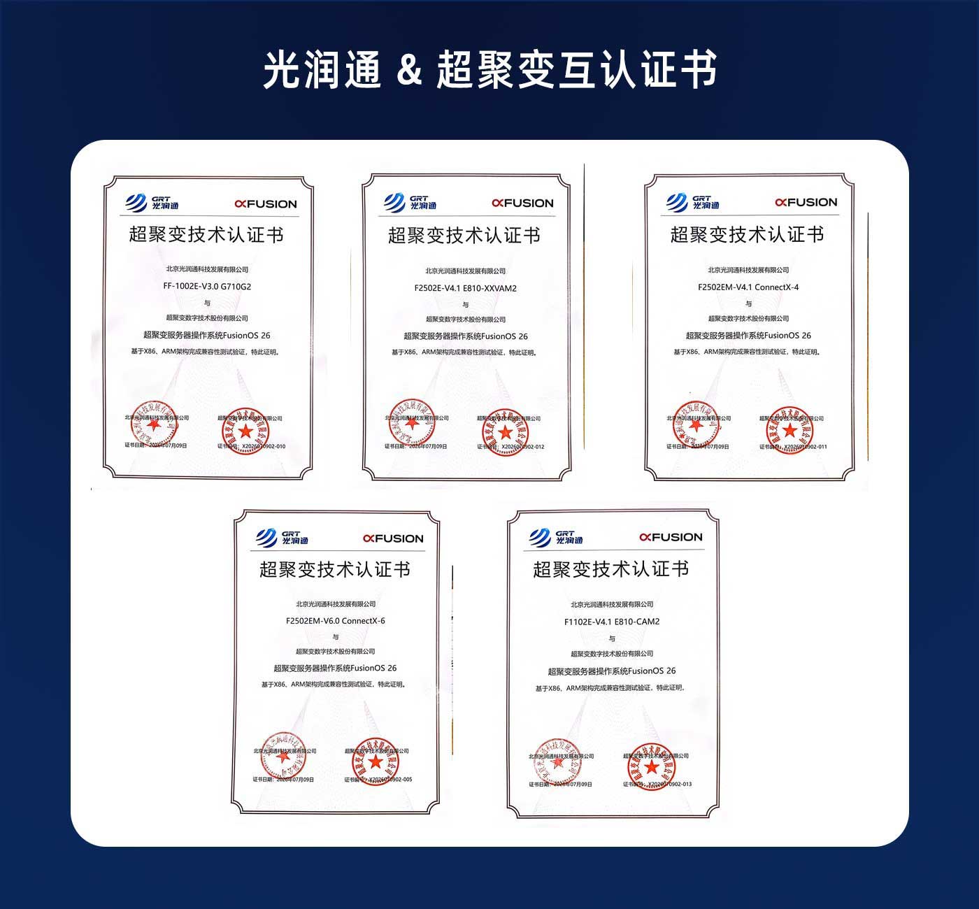 超聚變FusionOS 26技術(shù)互認(rèn) 超聚變FusionOS 26技術(shù)互認(rèn)