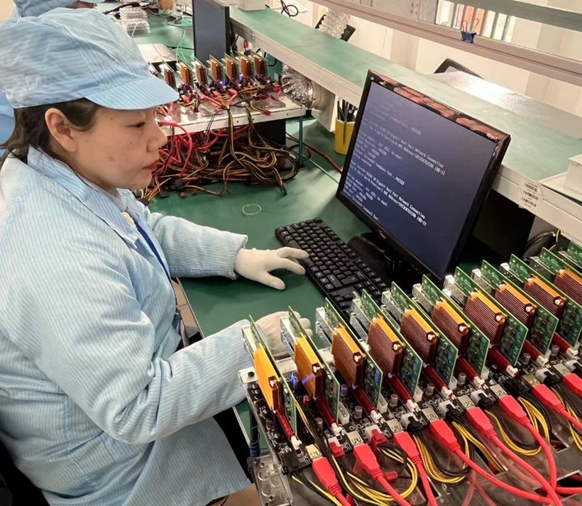 測試光潤通萬兆網卡